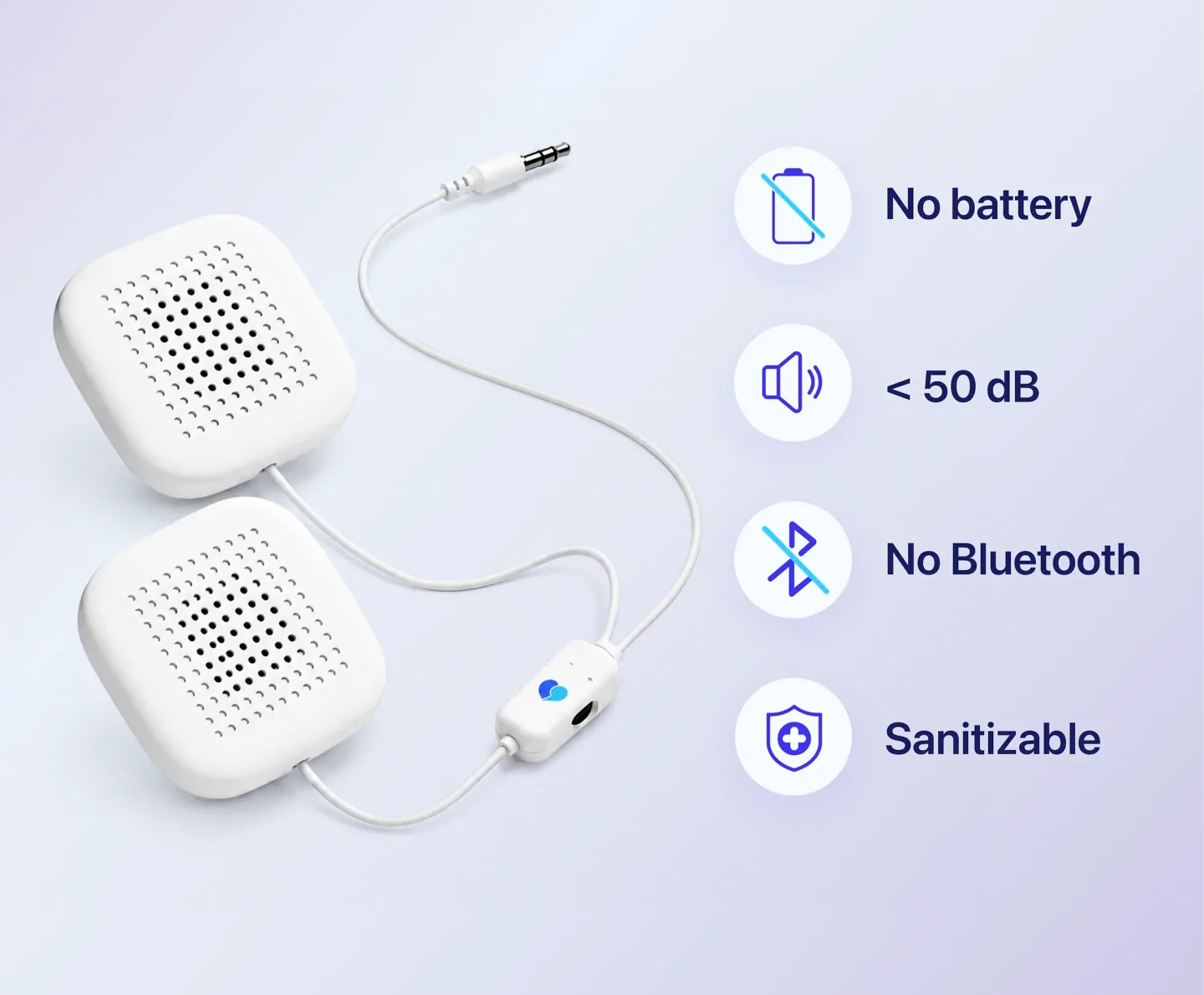 Safe speakers for little patients.
