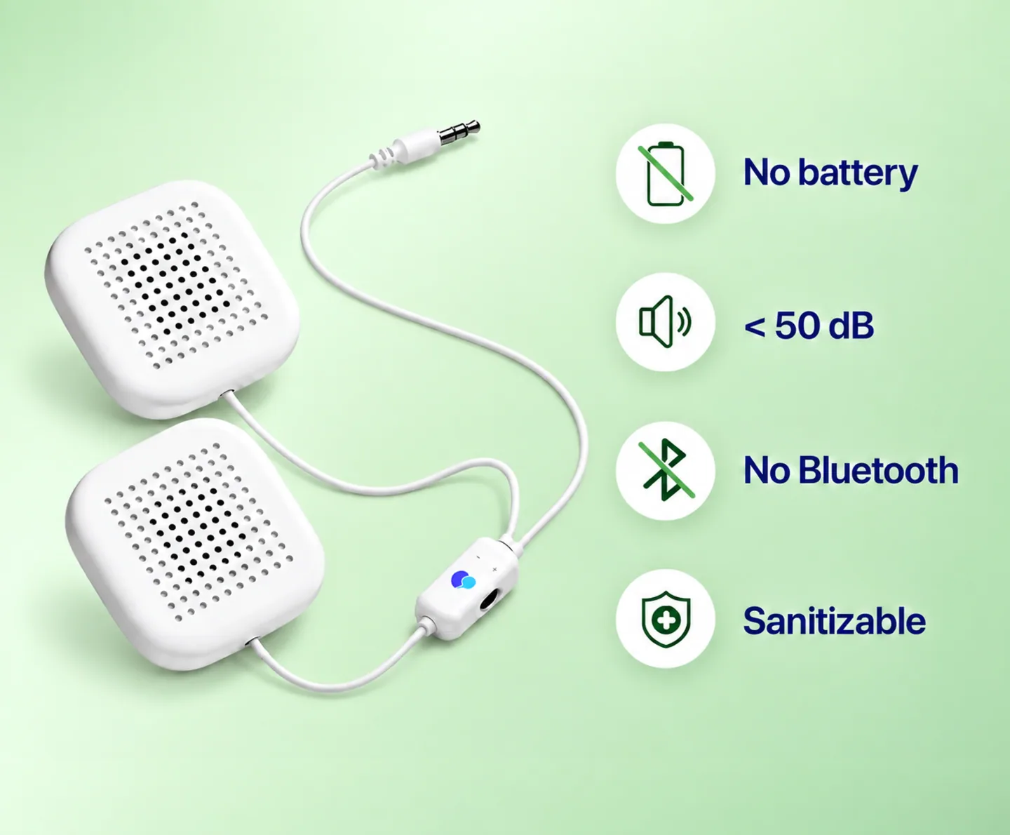 Safe speakers for little patients.