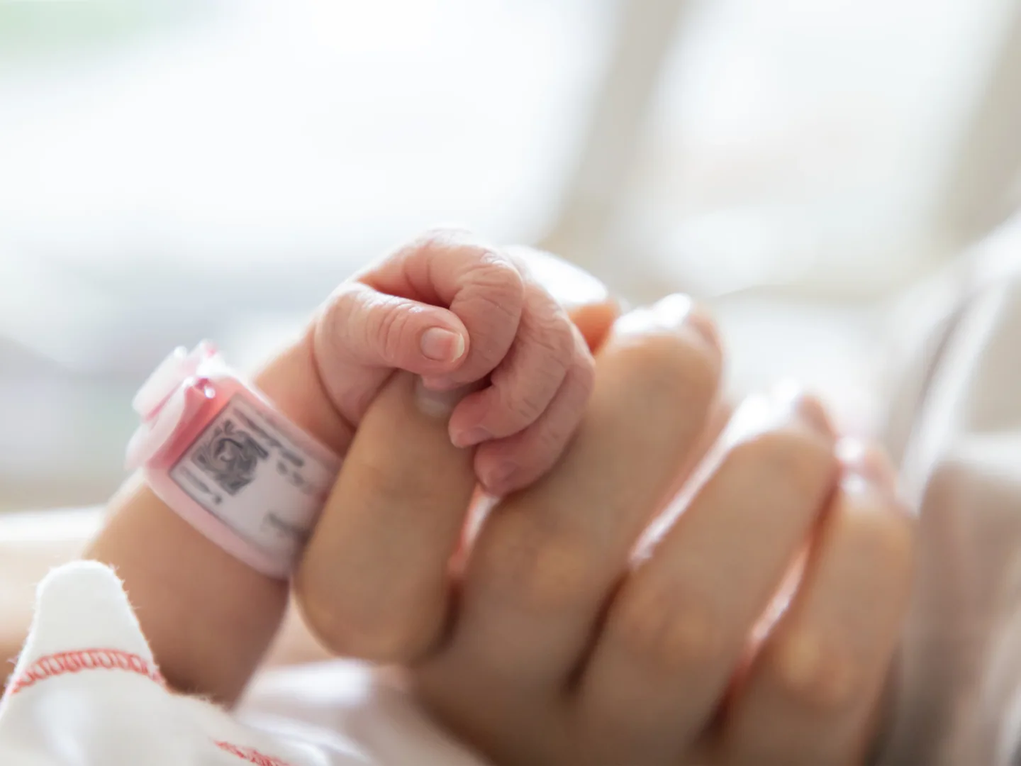 Baby receiving care
