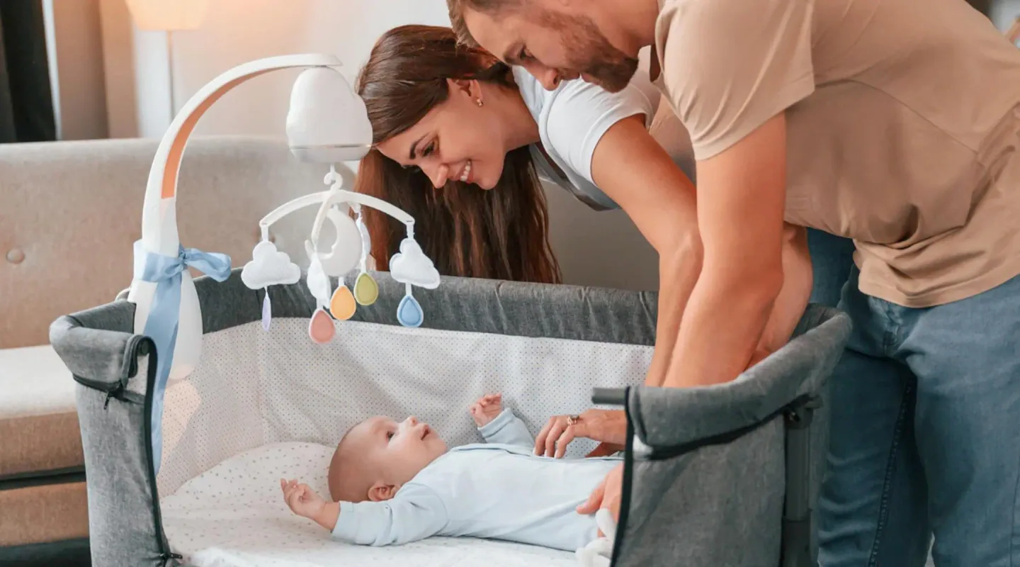 Baby at home after hospital discharge